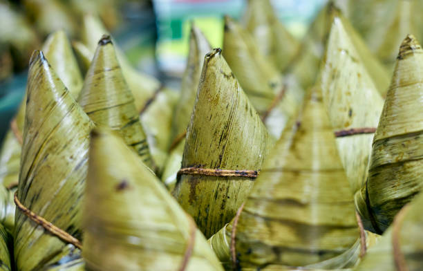 Rice dumpling for sale,Chinese traditional food .