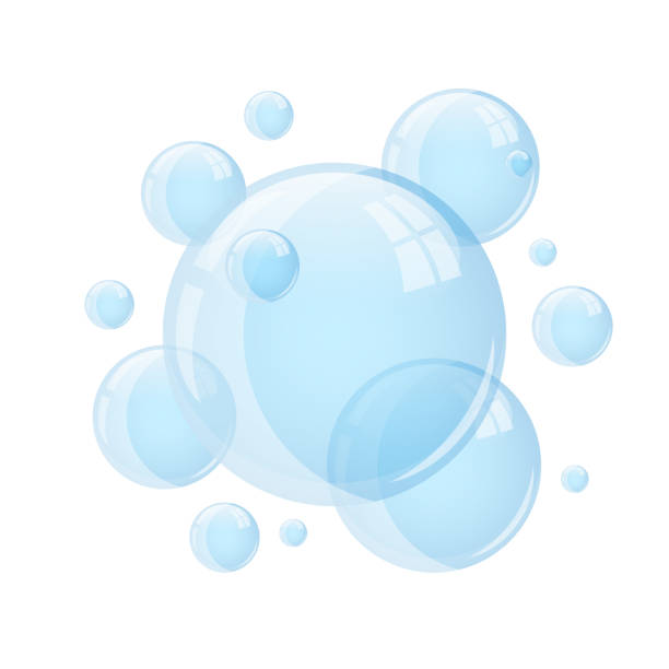 背景に分離された水泡ベクトル設計イラスト - soap sud bubble isolated washing点のイラスト素材／クリップアート素材／マンガ素材／アイコン素材