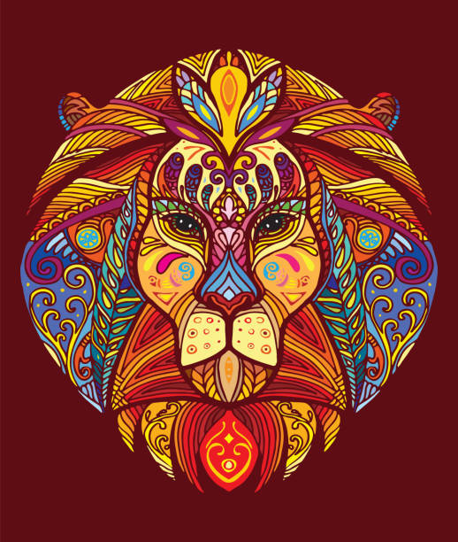 235 Traditional Lion Tattoo Illustrations & Clip Art - iStock