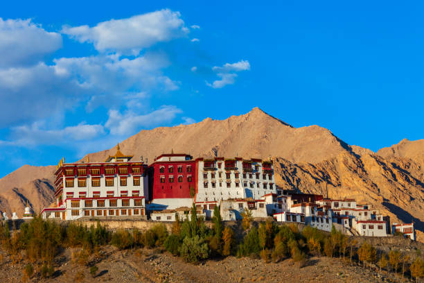 Phyang Monastery near Leh, Ladakh Phyang Monastery or Gompa is a tibetan style  buddhist monastery in Fiang village near Leh in Ladakh, north India phyang monastery stock pictures, royalty-free photos & images