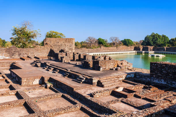 istock Royal pavilion ruins in Mandu, India 1225978547