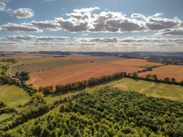 ardington dans l’oxfordshire royaume-uni - horizon over water england uk summer photos et images de collection