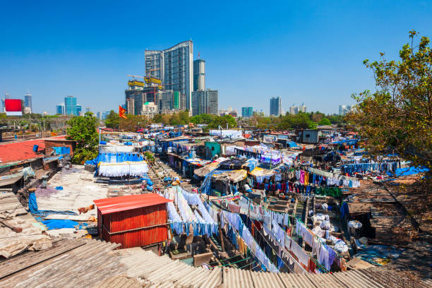 istock Dhobi Ghat open air laundry, Mumbai 1225985910