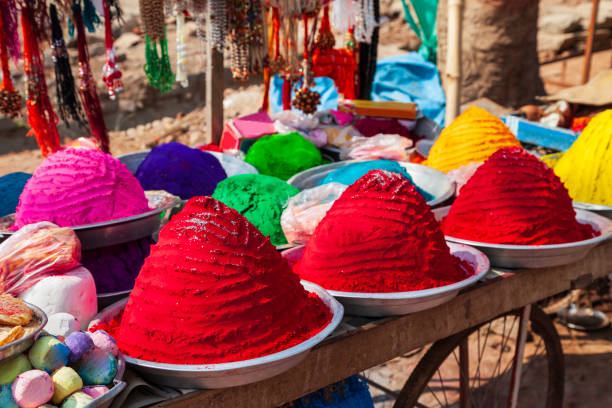 istock Holi powder colors in India 1225986143