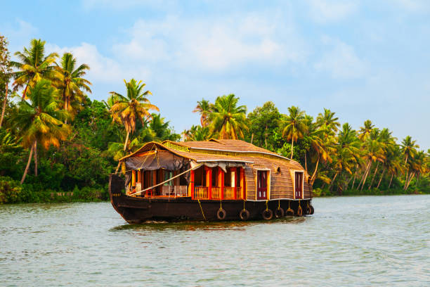 istock Houseboat in Alappuzha backwaters, Kerala 1225986267