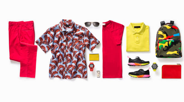 istock Men’s clothing with personal accessories on white background 1225989748