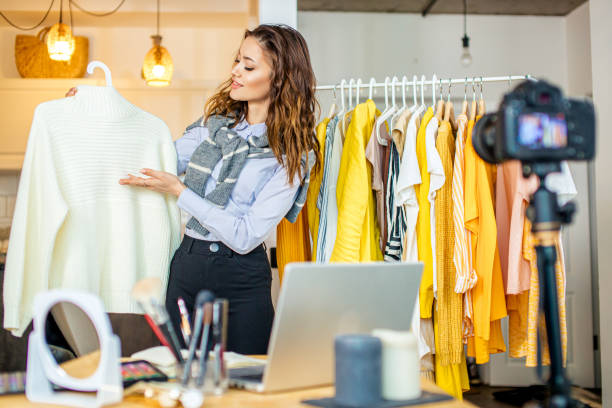 istock young caucasian lady choose new look for a day 1225991718