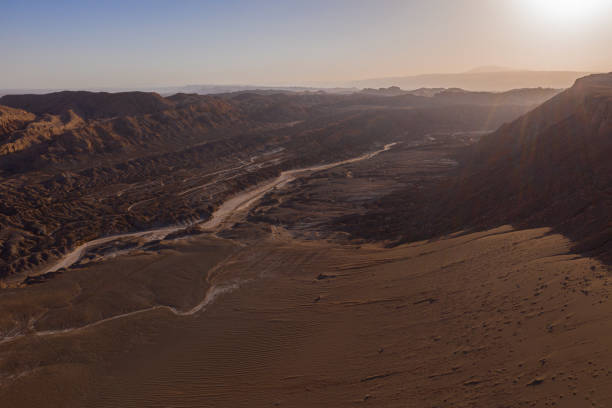 San Pedro de Atacama, Antofagasta - Chile. Desert. Andes Range and Route 23 - Miscanti Lagoon and Red Rock