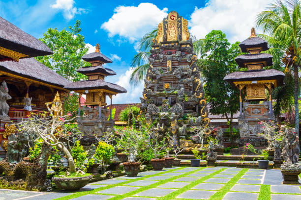 istock Pura Saraswati temple in Ubud 1225995638