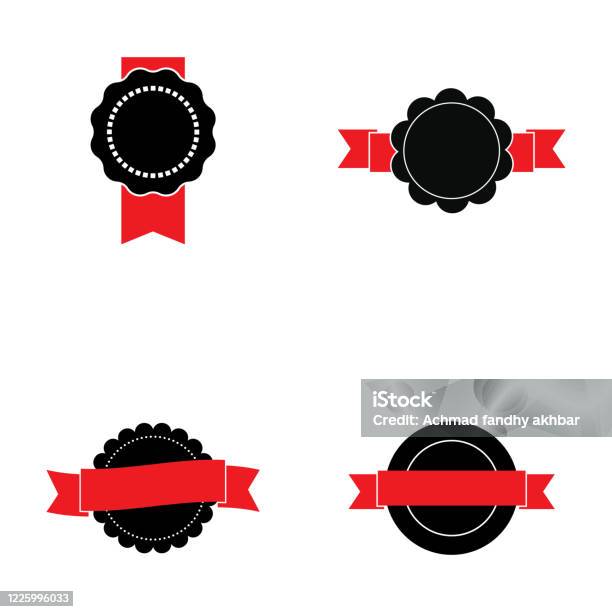 Basic Ribbon Logo Ribbon Logo Template Vector Illustration Stock Illustration - Download ...