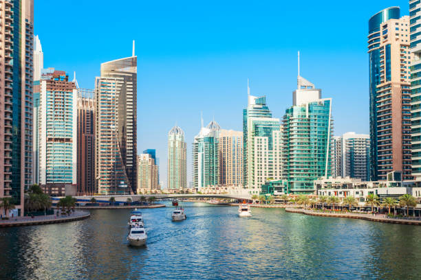 istock Dubai Marina district in Dubai, UAE 1225996287