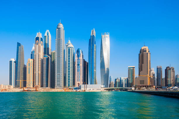 istock Dubai Marina district in Dubai, UAE 1225996300