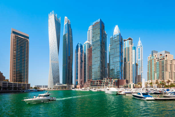istock Dubai Marina district in Dubai, UAE 1225996310