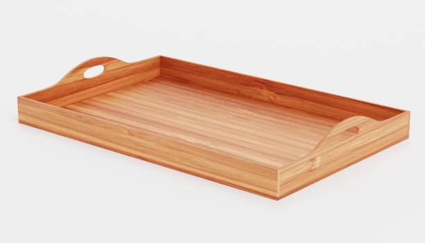istock Realistic 3d Render of Bamboo Tray 1225997489