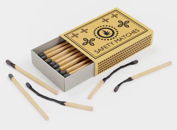 istock Realistic 3d Render of Box of Matches 1225997604