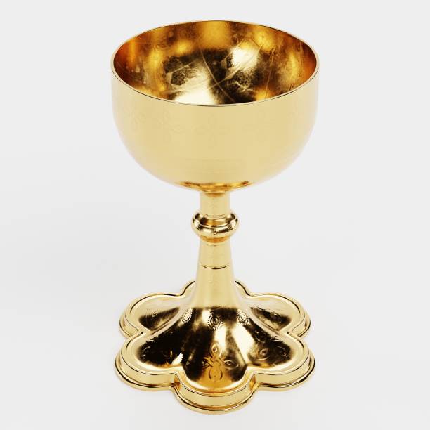 istock Realistic 3d Render of Gold Chalice 1225997644