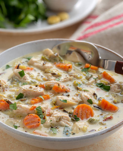 istock Bowl of Creamy Chicken Soup 1226001866