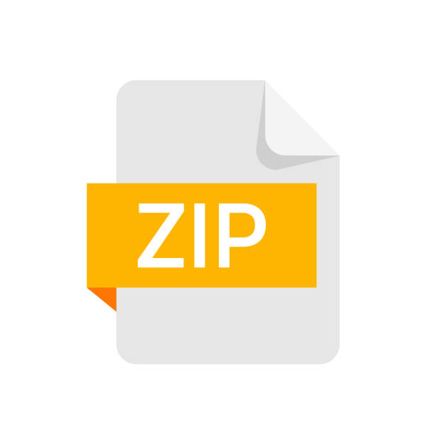 файл формата зип изолирован на белом фоне. - зип stock illustrations