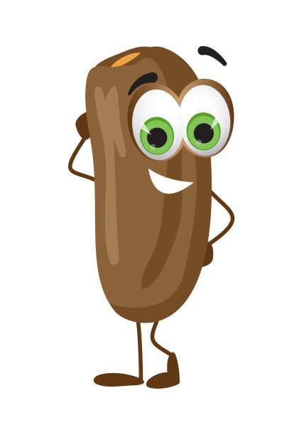 istock Funny Date Fruit with eyes. Cartoon funny fruits characters 1226004509