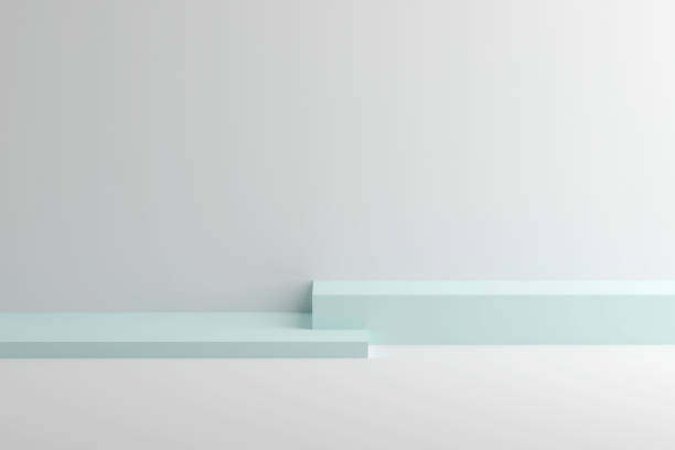 istock Aquamarine, turquoise colored cubes on white background 1226004804