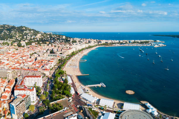 istock Cannes aerial panoramic view, France 1226008960