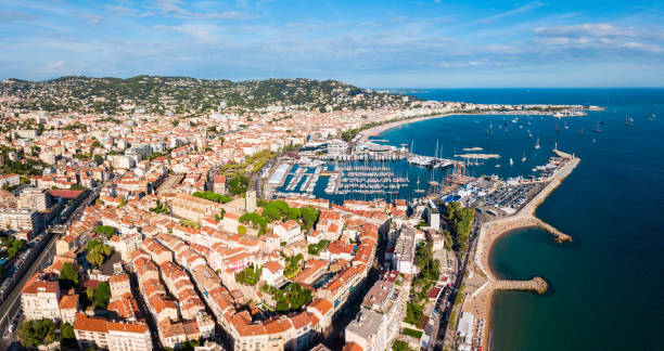 istock Cannes aerial panoramic view, France 1226008977