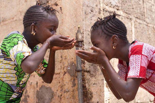 Fresh Water means Life for African Black Children