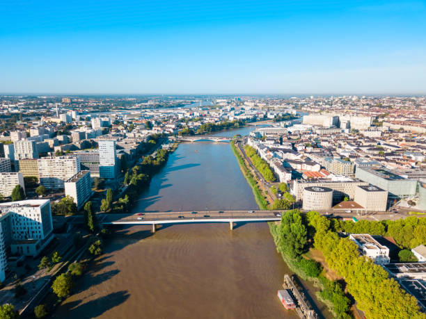 istock Nantes aerial panoramic view, France 1226011510