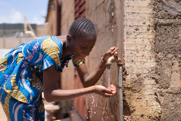 istock Happiness Symbol for finally Getting Fresh Water 1226011570