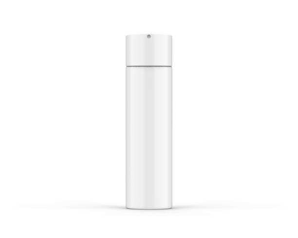 istock Blank antiperspirant spray mockup template, aerosol deodorant on isolated white background, 3d illustration 1226019610
