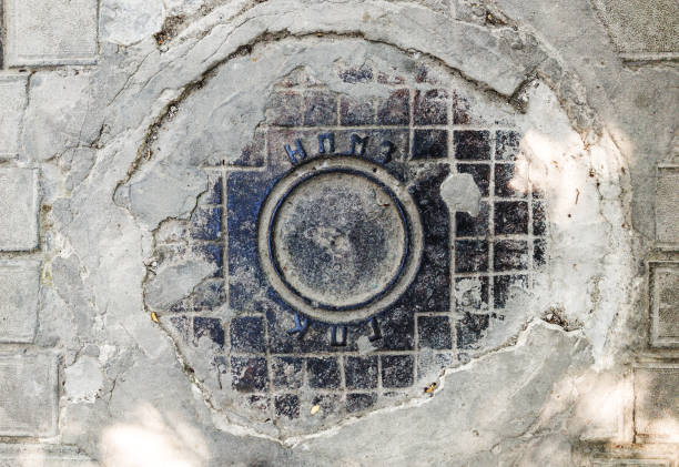 istock street sewer manhole covers 1226021607
