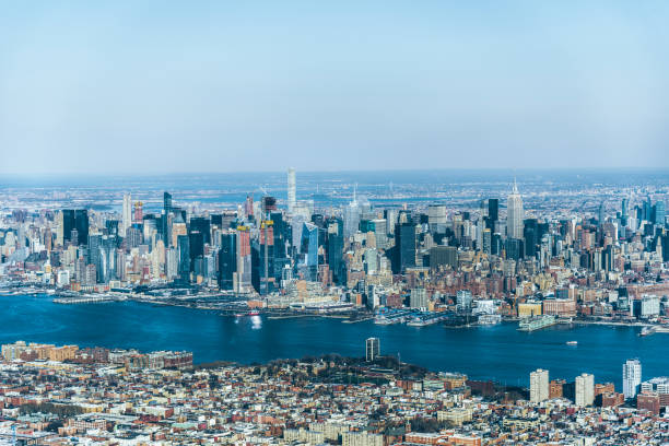 istock Drone View of Manhattan Skyline / NYC 1226042199