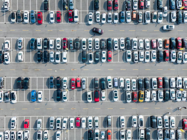 istock Drone View of Outdoor Parking Lots 1226042227