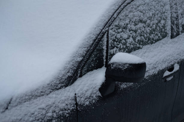 istock Car under heavy snow fall in Montreal 1226050457