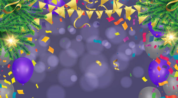 istock Sweet birthday background with ribbons and balloons . EPS 10 vector file included 1226050625
