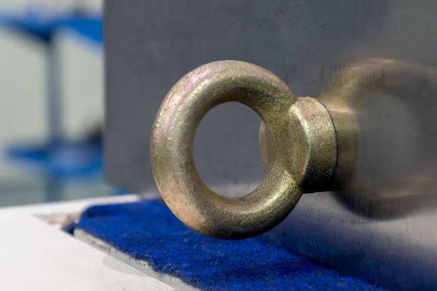 istock Eye bolt gold color industrial tool equipment 1226051657