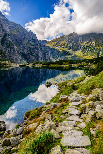 istock Black Lake below Mount Rysy 1226056117