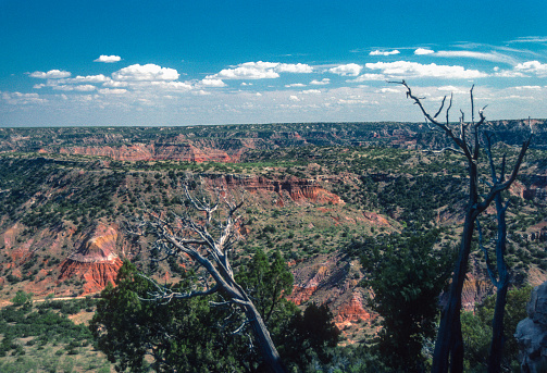 Palo Duro Canyon State Park - Canyon Landscape - 1990. Scanned from Kodachrome slide.