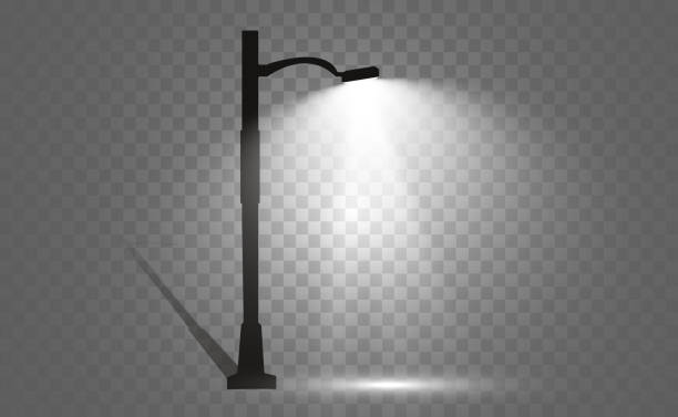 illustrations, cliparts, dessins animés et icônes de illustration vectorielle - street night street light lamp