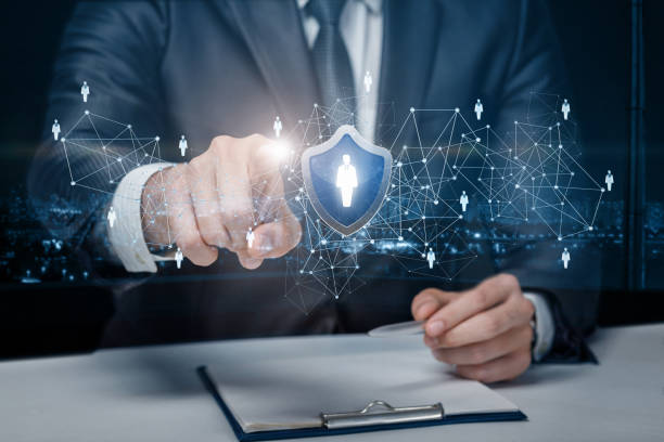 istock Concept of protection and security of human resources. 1226065203
