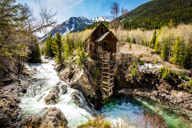 istock Waterfall at Old Crystal Mill White river national forest Colorado 1226065754