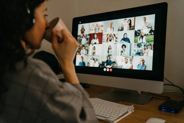 istock Young woman having a video call with her colleagues 1226068249