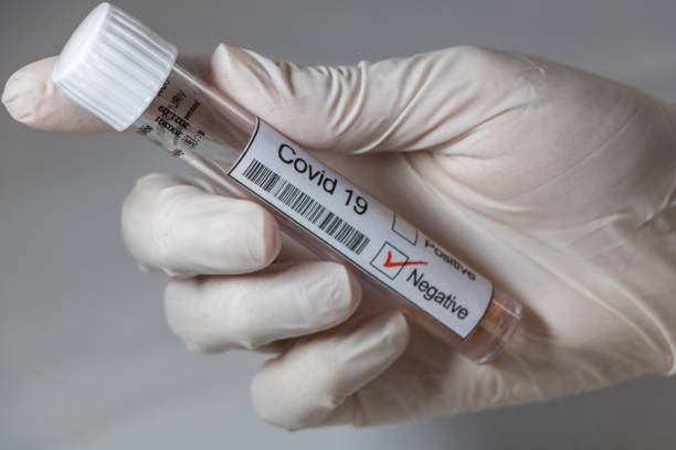 istock Hand Holding Negative Marked Corona / Covid 19 Test Tube 1226072362