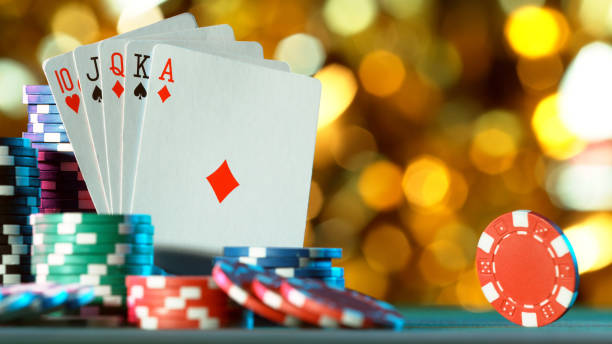 istock Poker still life with rotating poker chip 1226074885