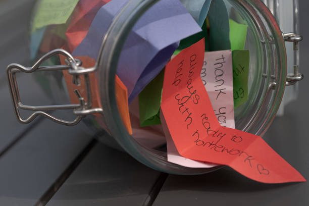 istock Thank you jar with message 'always ready to help with homework' 1226081057