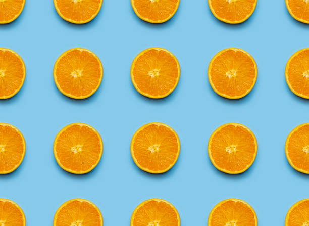 istock Slices of orange, seamless pattern 1226082239
