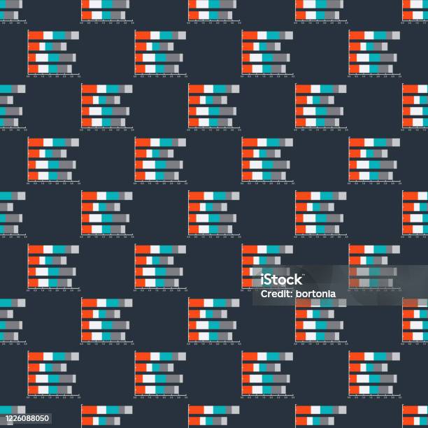 Stacked Bar Graph Pattern Stock Illustration - Download Image Now ...