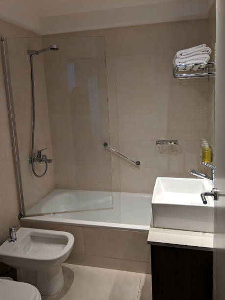 istock Modern interior bathroom with bathtub, bidet and sink 1226090049