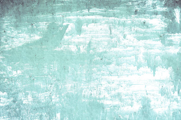 Rusted blue painted metal wall. Detailed photo texture Background, copy space.