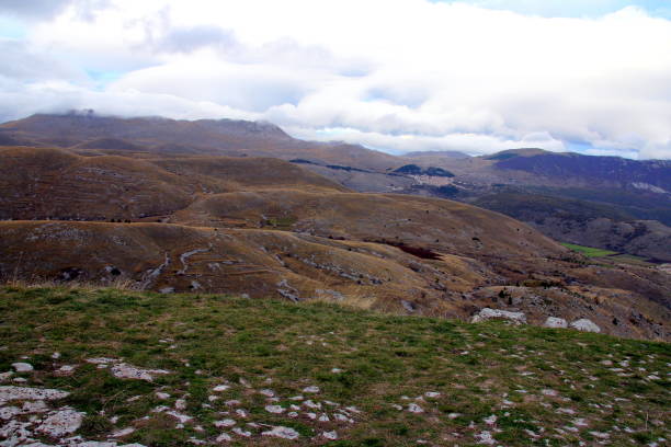 istock Mountain landscape from Rocca Calascio, Abruzzo, Italy 1226096153